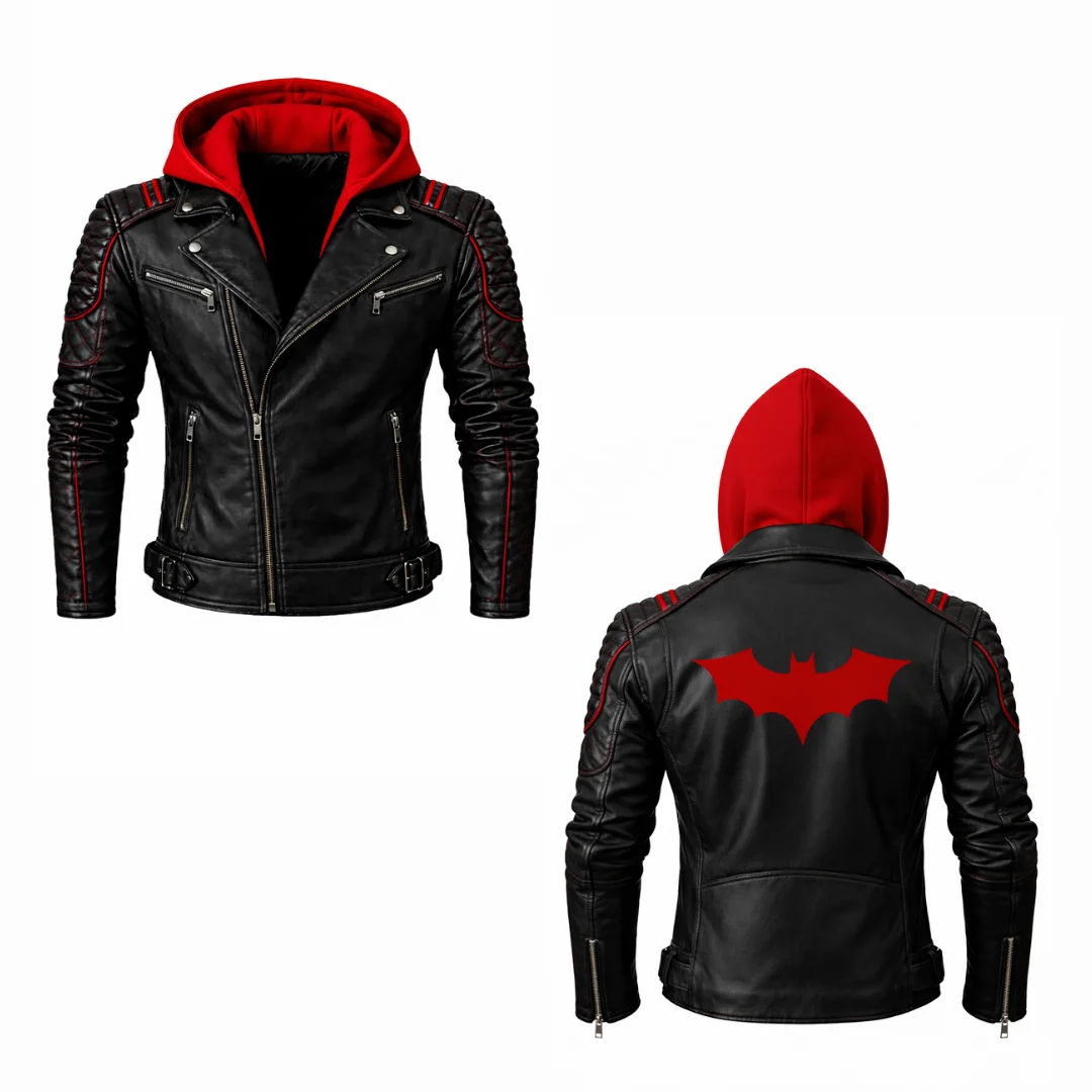 Batman Red Hood Leather Jacket