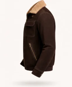 Belfast Suede Leather Bomber Jacket