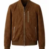 Berlin S02 Pedro Alonso Brown Bomber Jacket