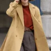 Black Doves 2026 Keira Knightley Brown Wool Coat