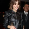 Black Leather Jacket Emilia Jones Los Angeles 2026