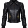 Black Leather Jacket Emilia Jones Los Angeles 2026