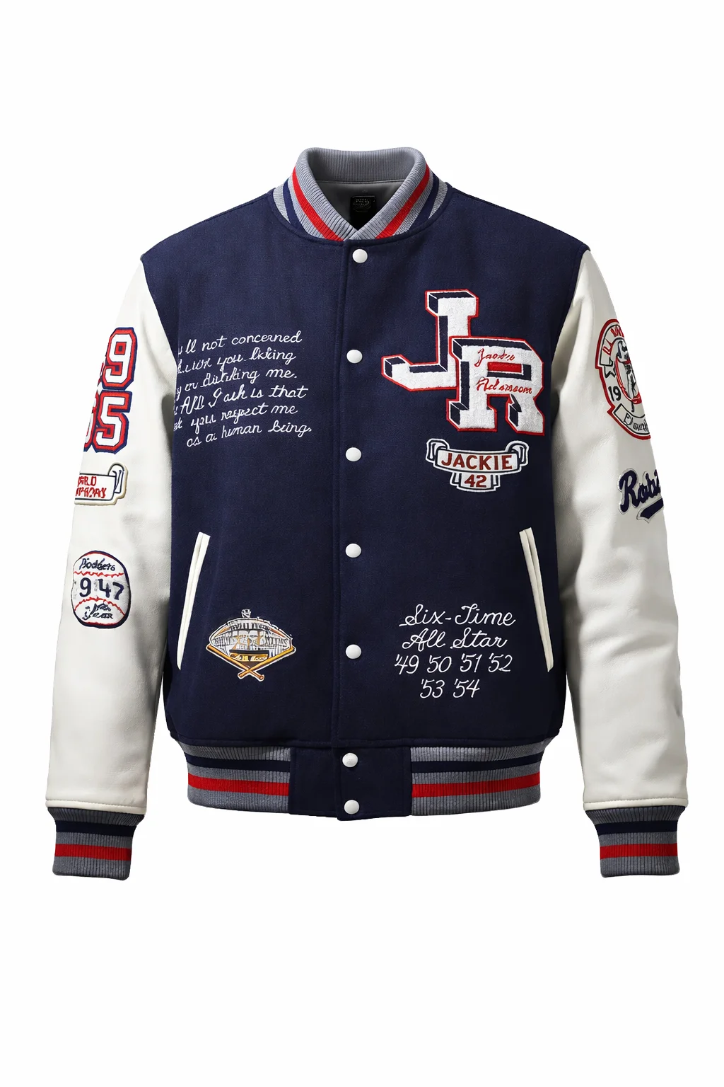 Blue Varsity Jacket Brooklyn J. Robinson