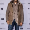 Buddy Keegan-Michael Key Brown Shearling Coat