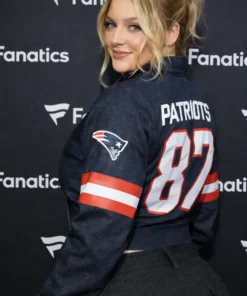 Camille Kostek New England Patriots 87 Jacket