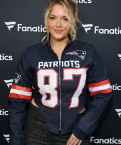 Camille Kostek New England Patriots 87 Jacket