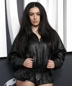Charli XCX The Moment Black Leather Jacket