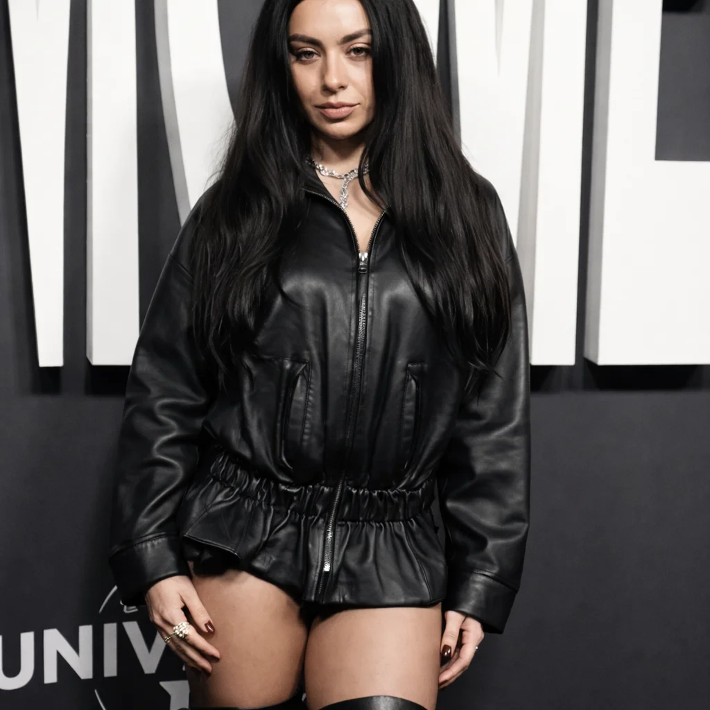 Charli XCX The Moment Black Leather Jacket