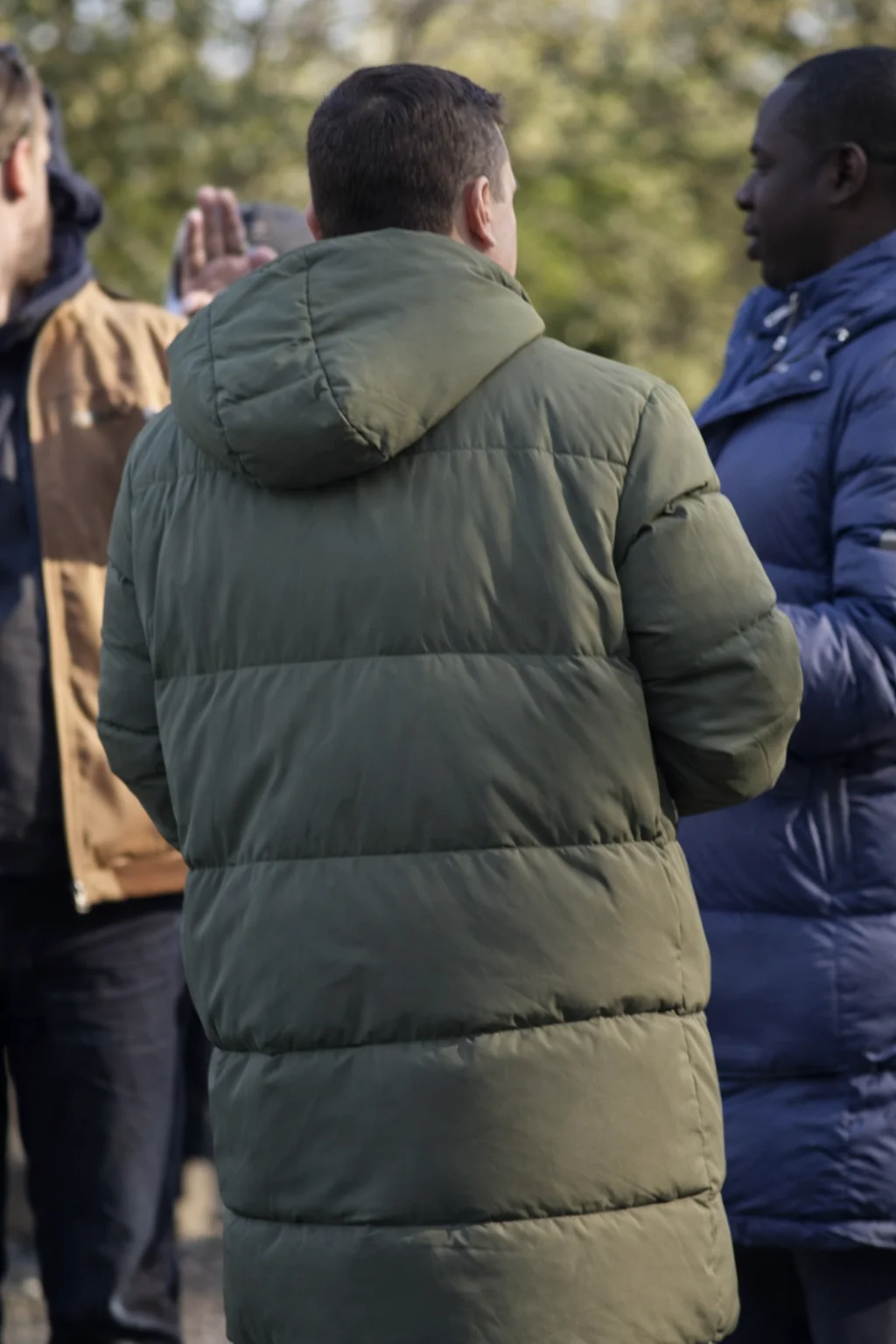 Michael Mosley Signing Tony Raymond Puffer Coat