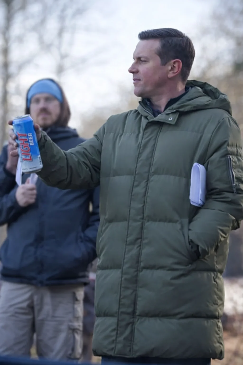 Michael Mosley Signing Tony Raymond Puffer Coat