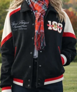 Chicago Blackhawks Centennial Season Varsity Jacket
