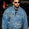 Chris Brown 68th Grammy Denim Jacket