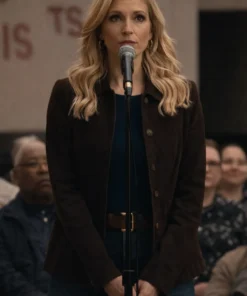 Courteney Potter Stumble S01 Brown Car Coat