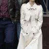 Cream Trench Coat Camila Mendes
