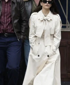 Cream Trench Coat Camila Mendes