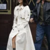 Cream Trench Coat Camila Mendes