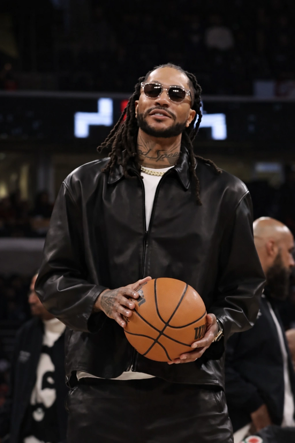 Derrick Rose Retirement Leather Jacket