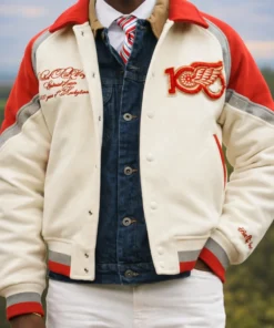 Detroit Red Wings Centennial Season Varsity Jacket