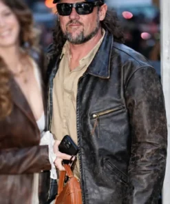 FW 2026 Jeremy Dufrene Brown Leather Jacket