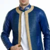 Fallout Vault Dweller Blue Leather Jacket