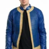 Fallout Vault Dweller Blue Leather Jacket