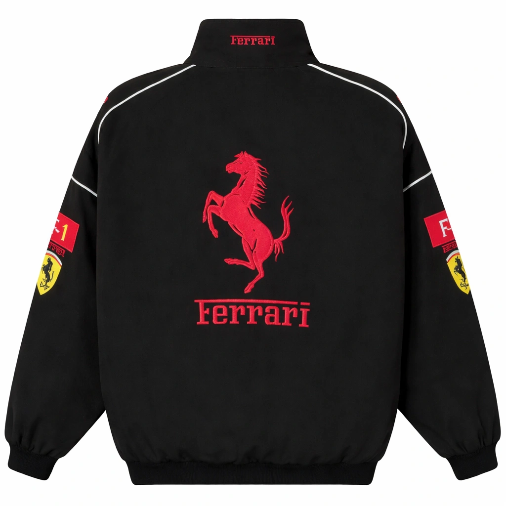 Ferrari Vintage Racing Black Jacket