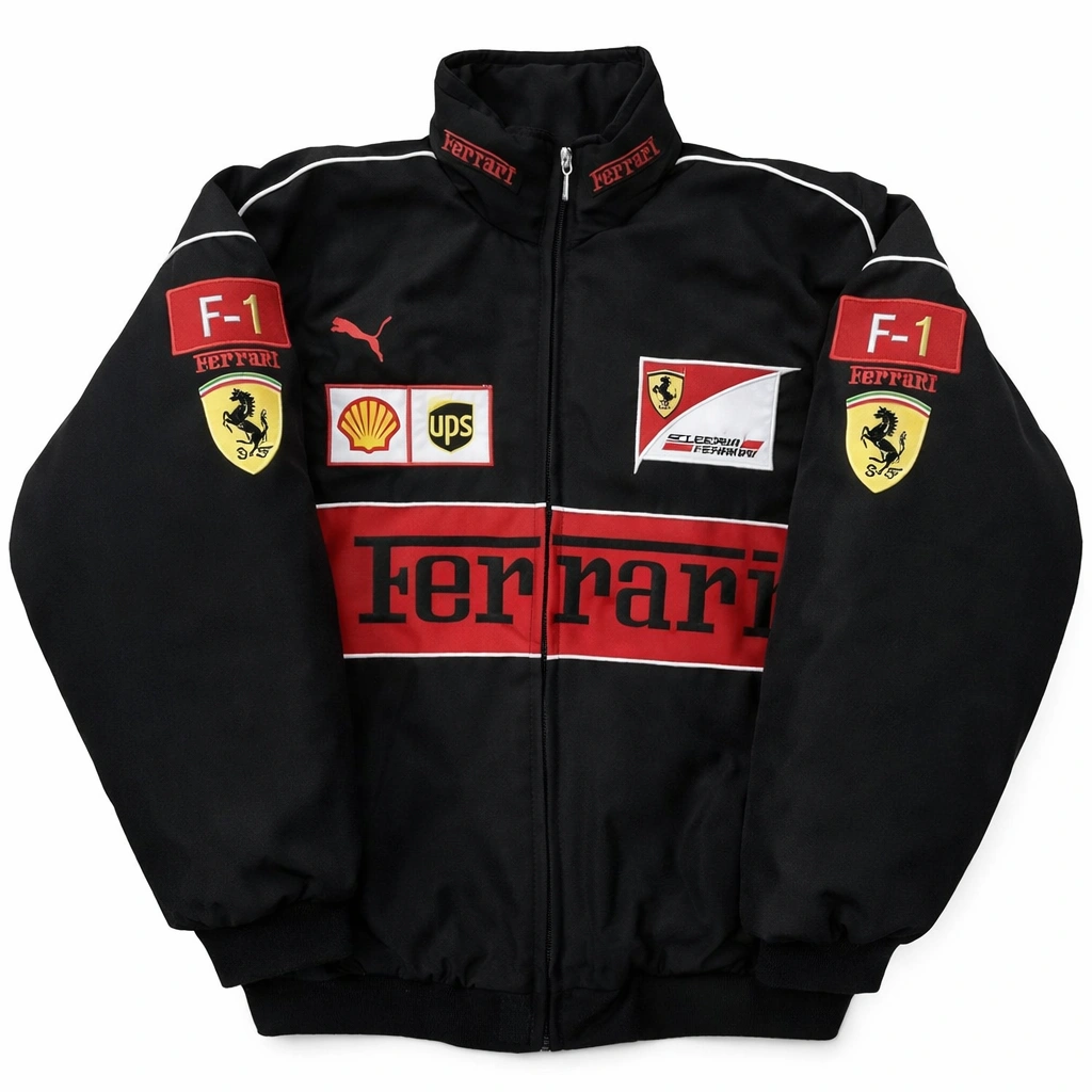 Ferrari Vintage Racing Black Jacket