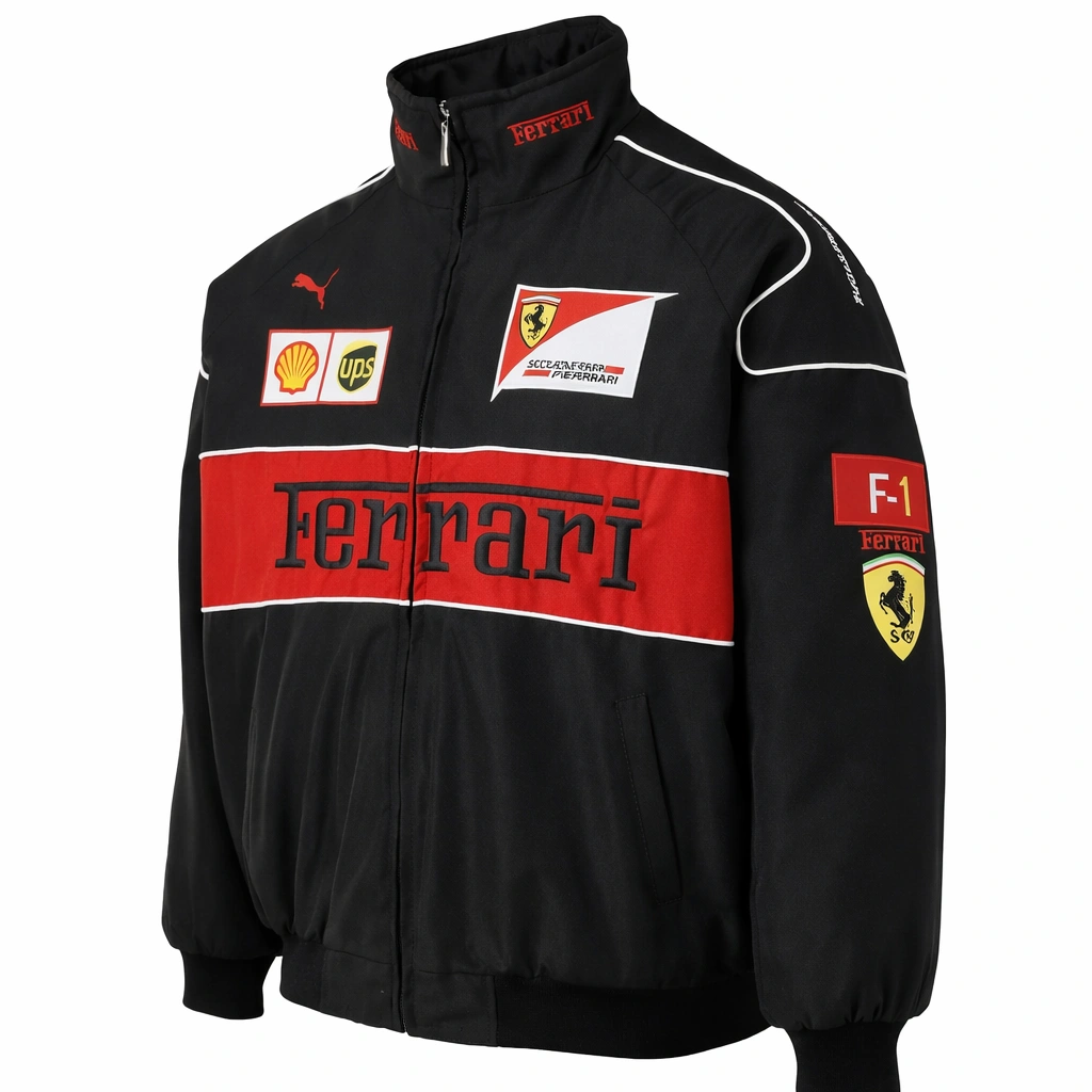 Ferrari Vintage Racing Black Jacket