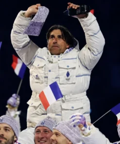 France Team Winter Olympics 2026 White Jacket