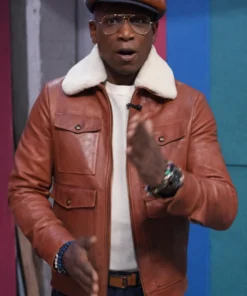 Guy Torry Sherri Brown Leather Jacket