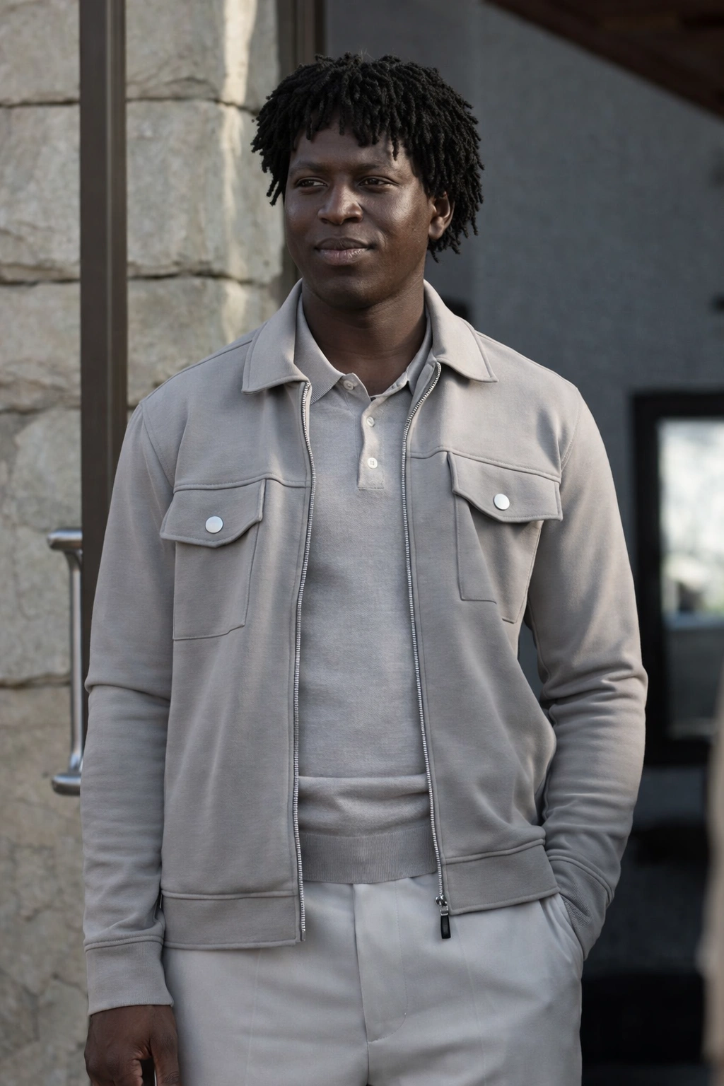 Industry S04 Kwabena Bannerman Grey Jacket