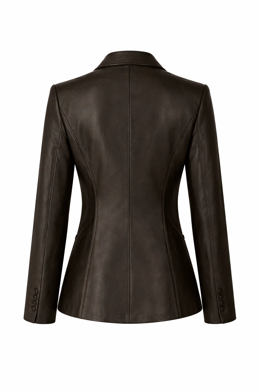 Isabel May Scream 7 Brown Leather Blazer