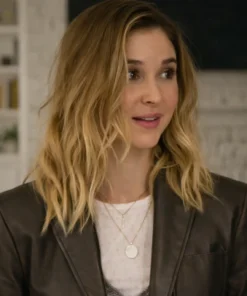 Isabel May Scream 7 Brown Leather Blazer