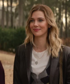 Isabel May Scream 7 Brown Leather Blazer