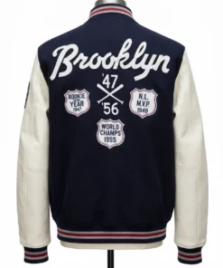J. Robinson Brooklyn Blue Varsity Jacket