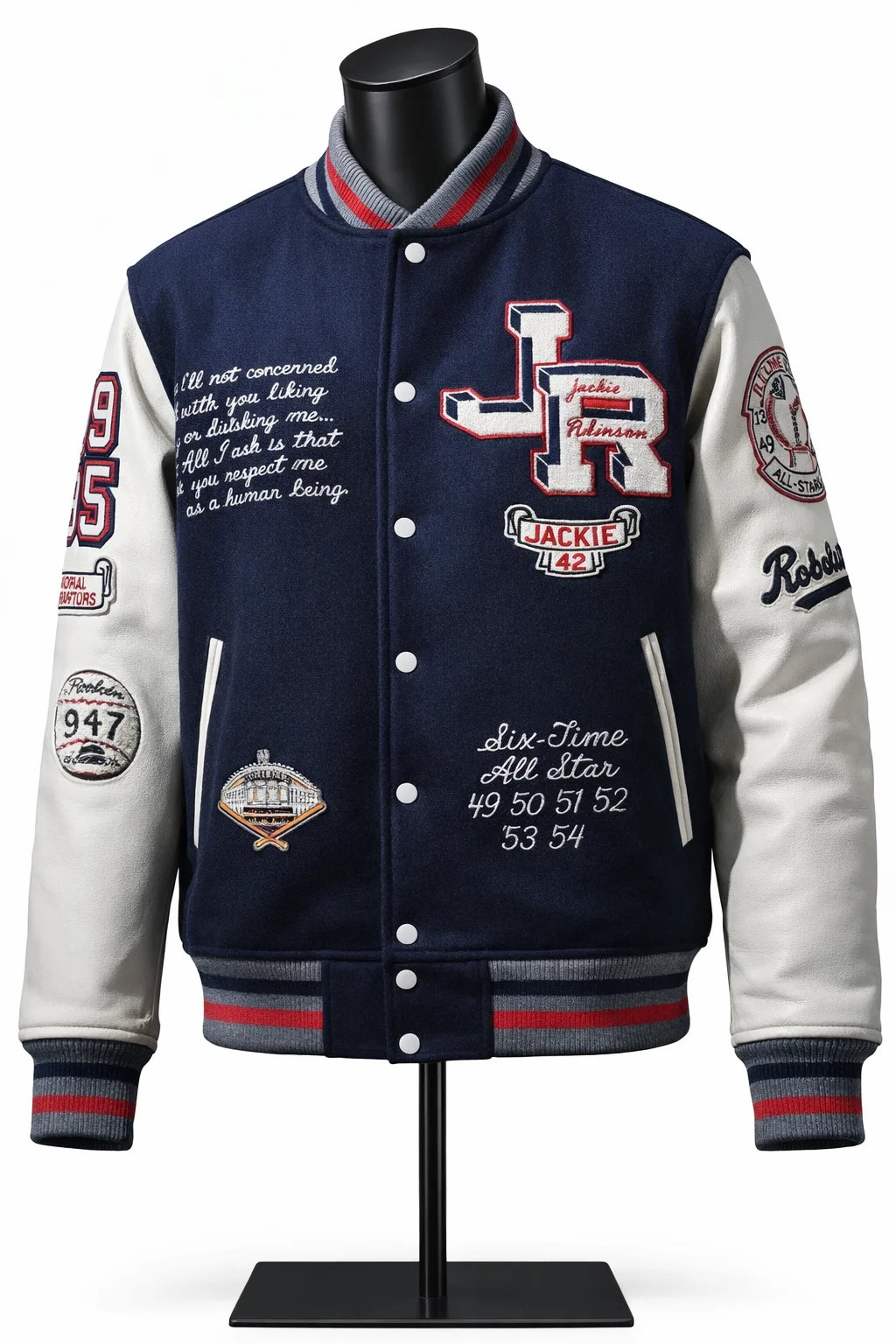 J. Robinson Brooklyn Blue Varsity Jacket
