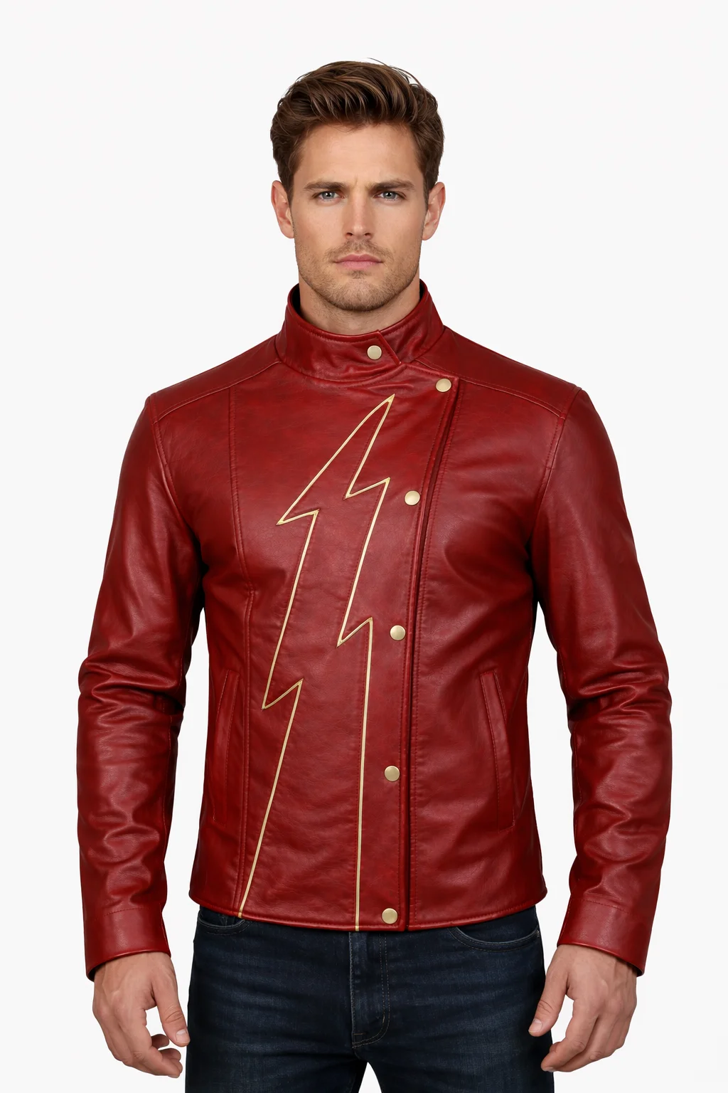 Jay Garrick Flash Leather Jacket