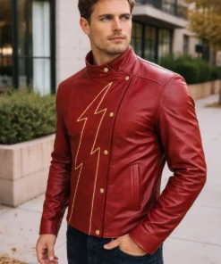 Jay Garrick Flash Leather Jacket