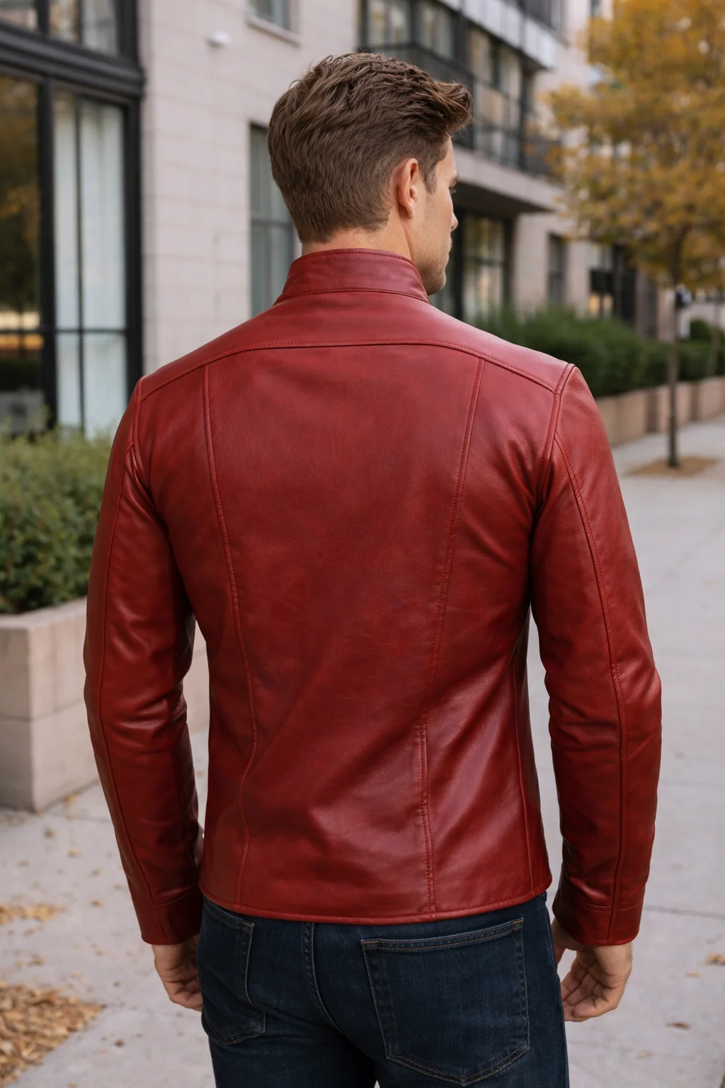 Jay Garrick Flash Leather Jacket