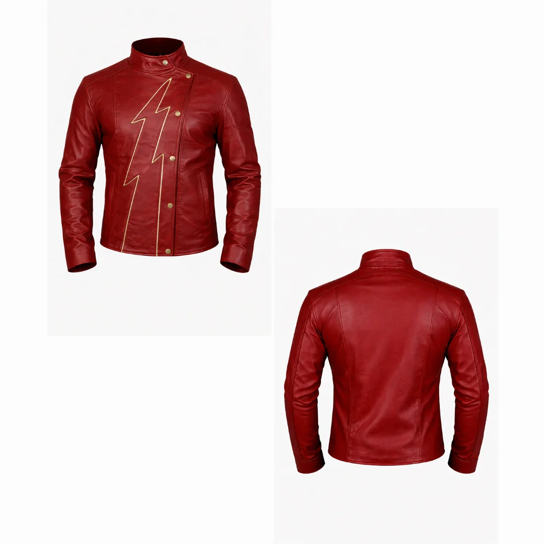 Jay Garrick Flash Leather Jacket
