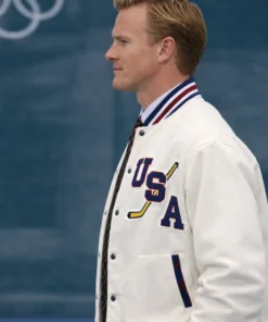 John Wroblewski Team USA White Hockey Jacket