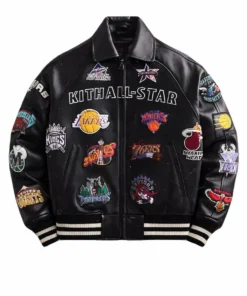 Kith X AVIREX X NBA All-Star 2026 Leather Jacket