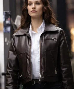 Komiser Pinar Esen Underground Brown Leather Jacket