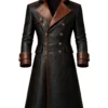 Leather Victorian Gothic Tailcoat Suit – Steampunk Long Coat