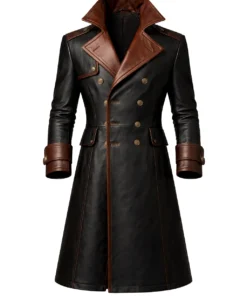 Leather Victorian Gothic Tailcoat Suit – Steampunk Long Coat