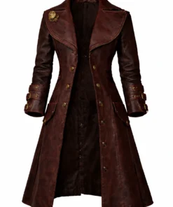 Maddox Hatter Descendants Wicked Wonderland Leather Coat
