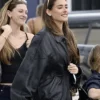 Madison Beer Black Leather Jacket