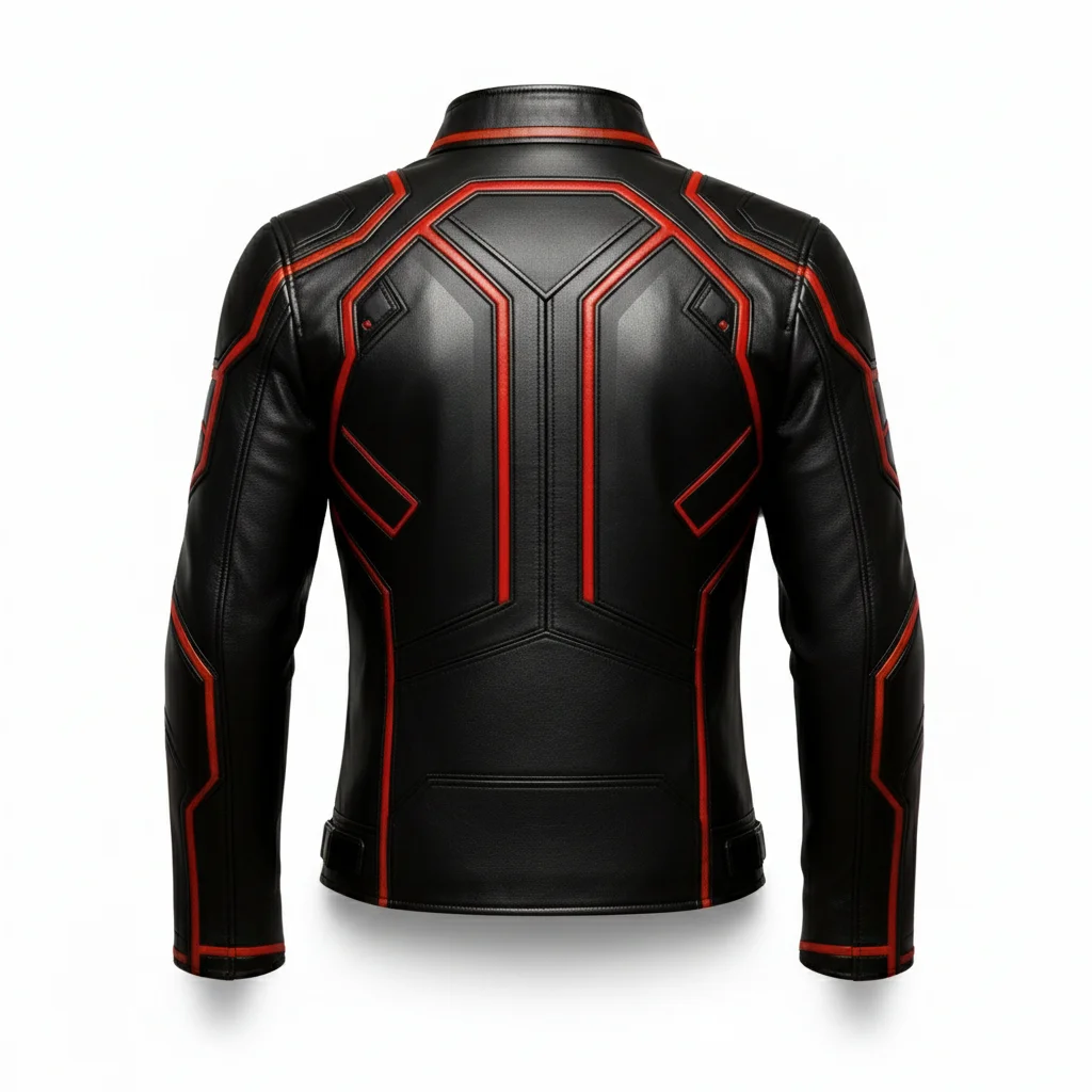 Men's Tron Ares Inspired Leather Jacket – Cyberpunk Jacket