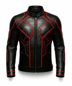 Men's Tron Ares Inspired Leather Jacket – Cyberpunk Jacket