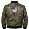 Men’s USA Flag Camouflage Bomber Jacket
